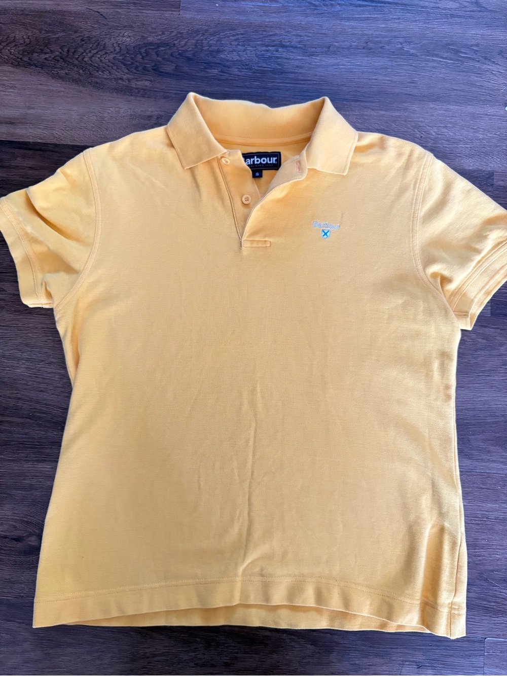 Barbour Preppy Citrine Polo Shirt S